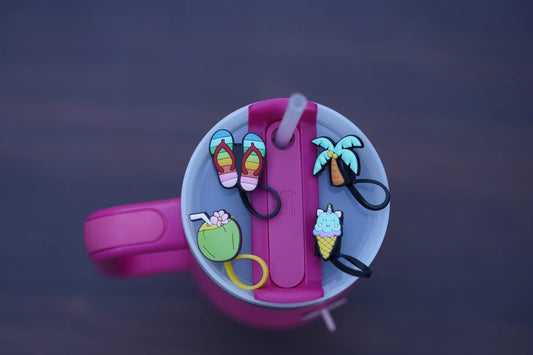 Tropical Daydream Straw Charm Collection