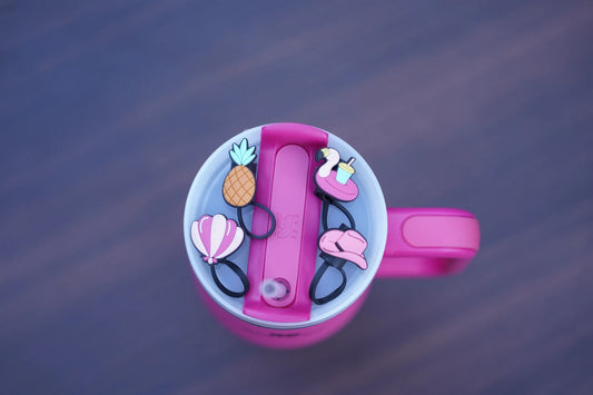 Poolside Fun Straw Charm Collection