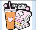 Iced Coffee & Books Straw Charm