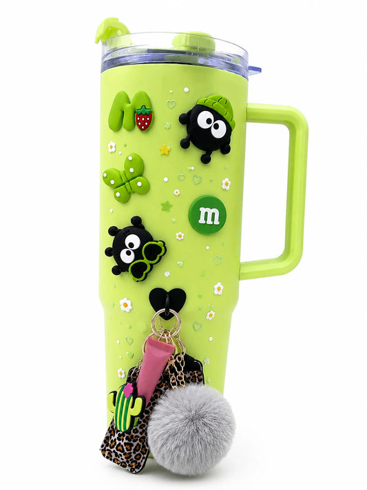 Matcha Mood 3D Water Bottle Stickers – Kawaii Pop Edition