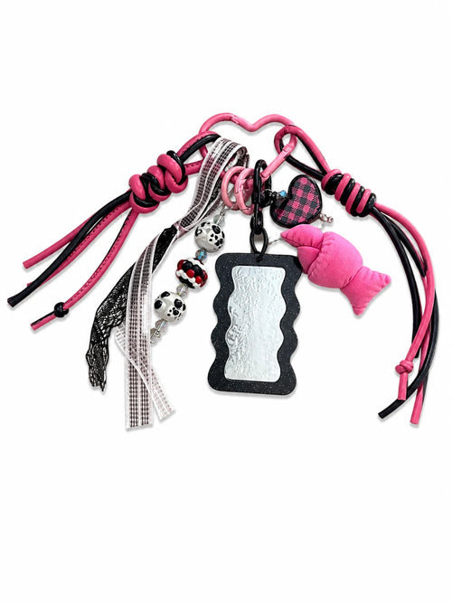 🖤 Pink Rebel Drop – Croissant Bag Charm