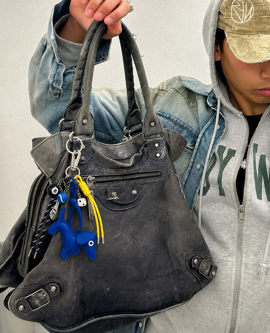 πΆ Blue Mood Drop β Dachshund Bag Charm