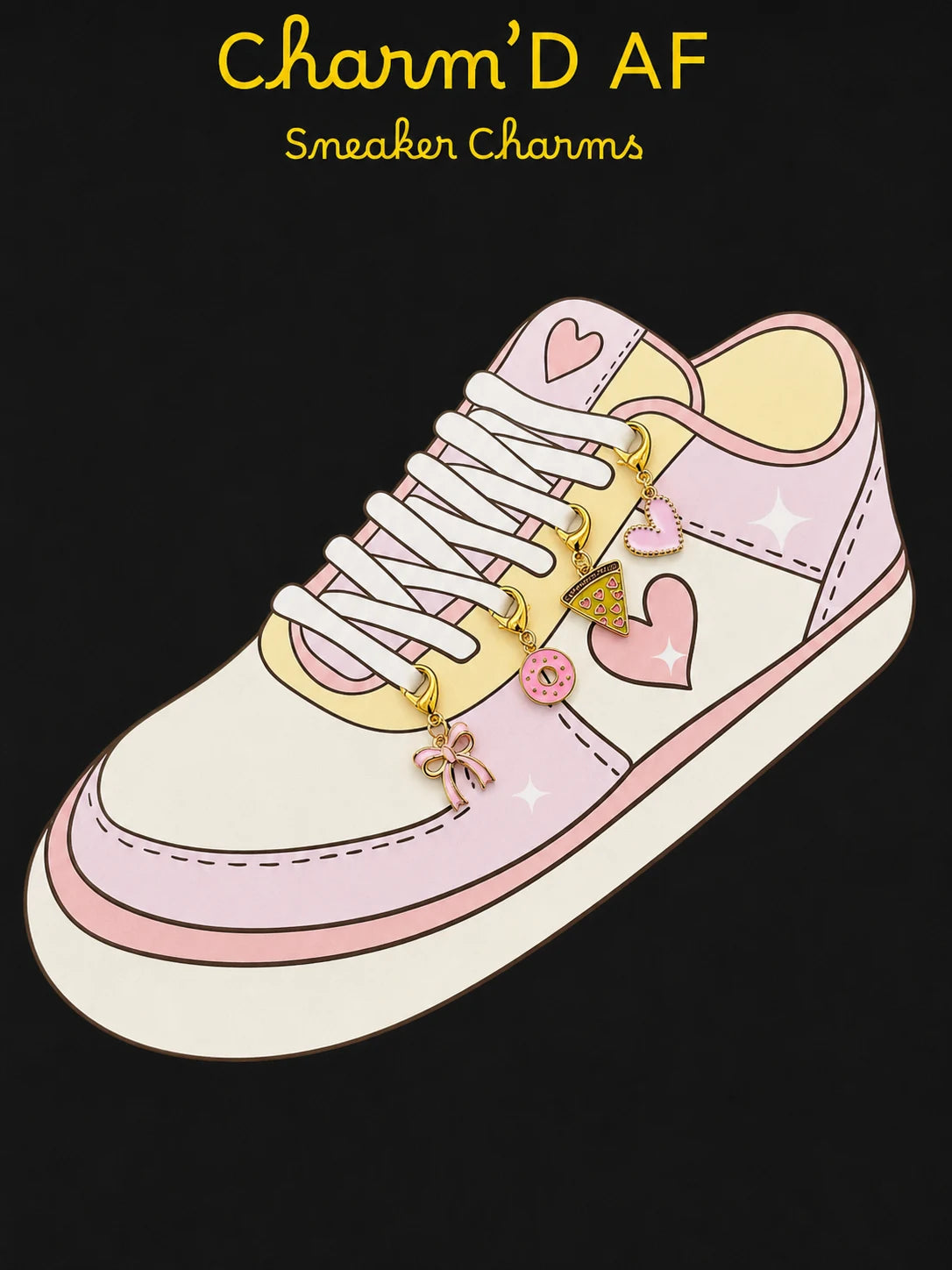🍩 Charm'D AF Donut Worry Edit – Shoe Charms Bundle