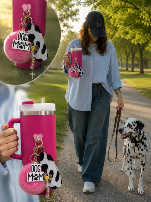 Dog Mom Energy Rubber Charm – Paw Proud Edition