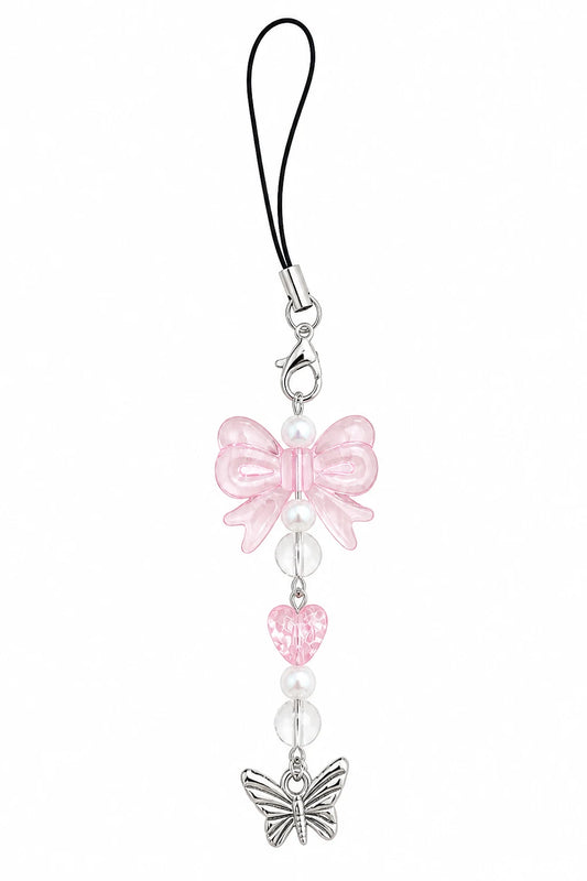 Blush Butterfly Water Bottle Charm