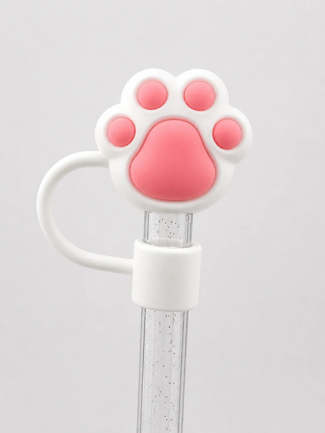 Blush Paw Straw Charm
