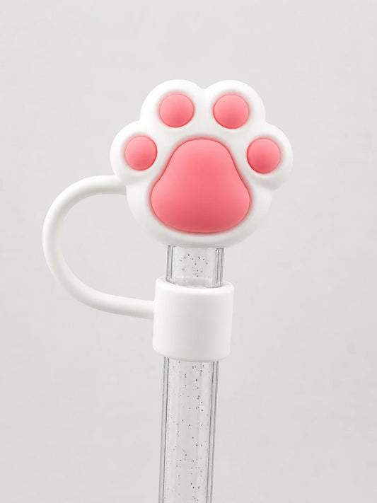 Blush Paw Straw Charm