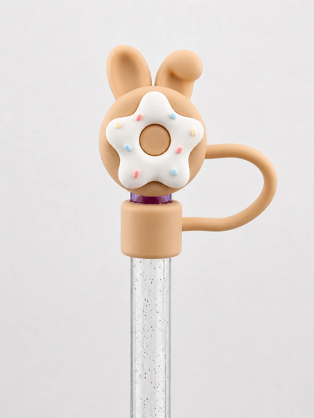 Bunny Donut Straw Charm