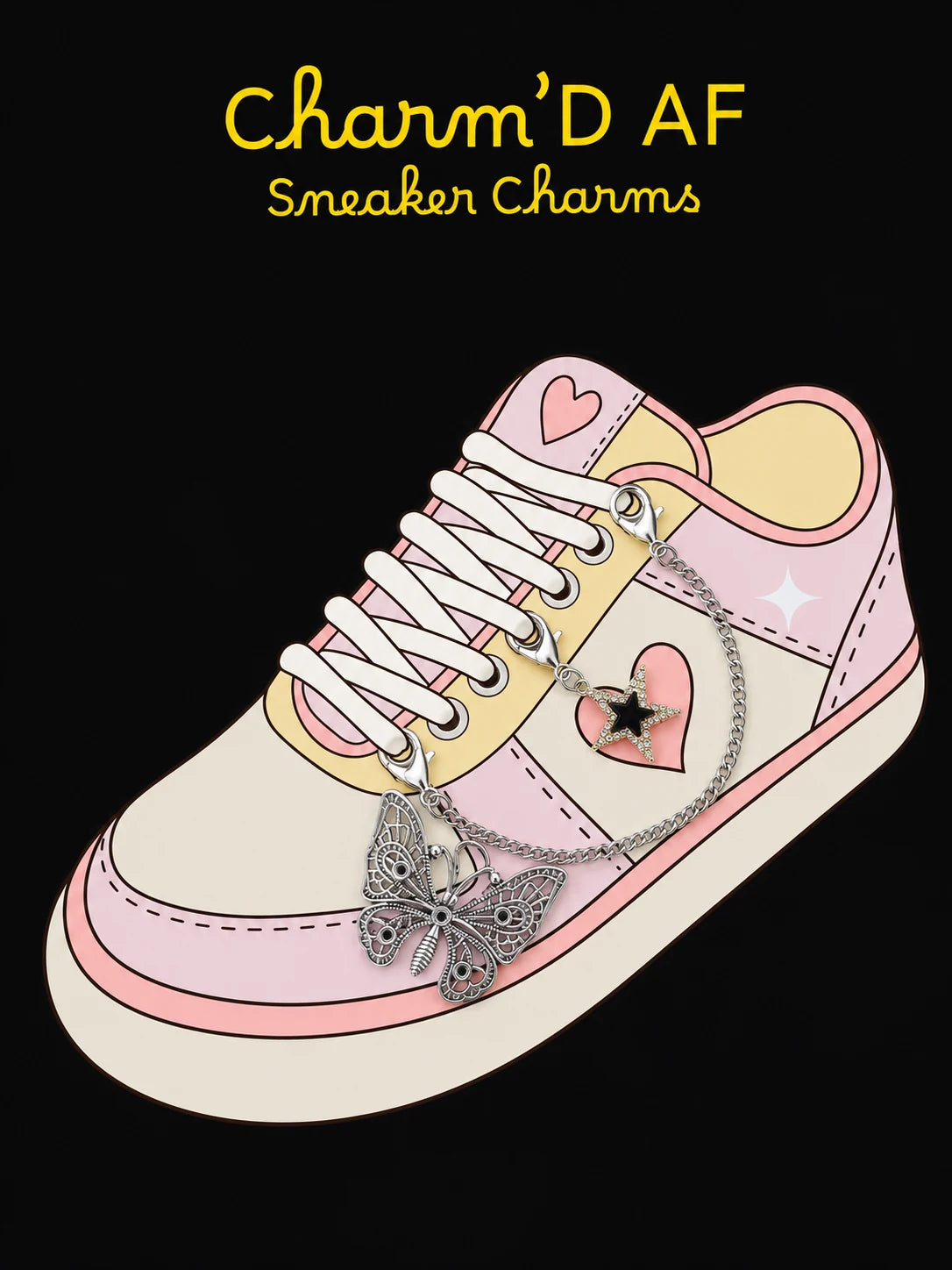 🦋Charm'D AF Dark Fairy Edit – Shoe Charms Bundle