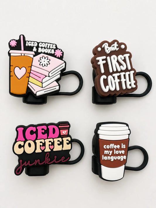 Coffee Lovers Straw Charm Set