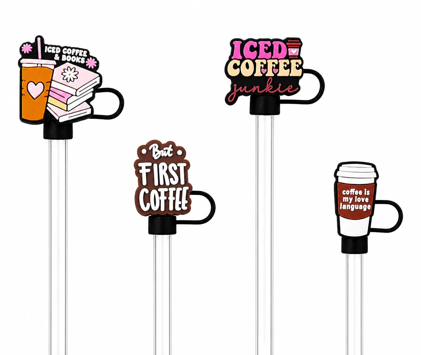 Coffee Lovers Straw Charm Set