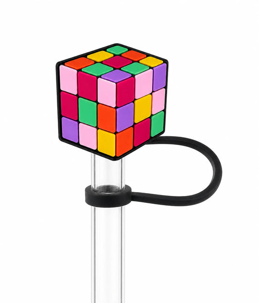 Color Pop Cube Straw Charm