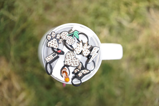 Wild Chic Leopard Straw Charm Collection