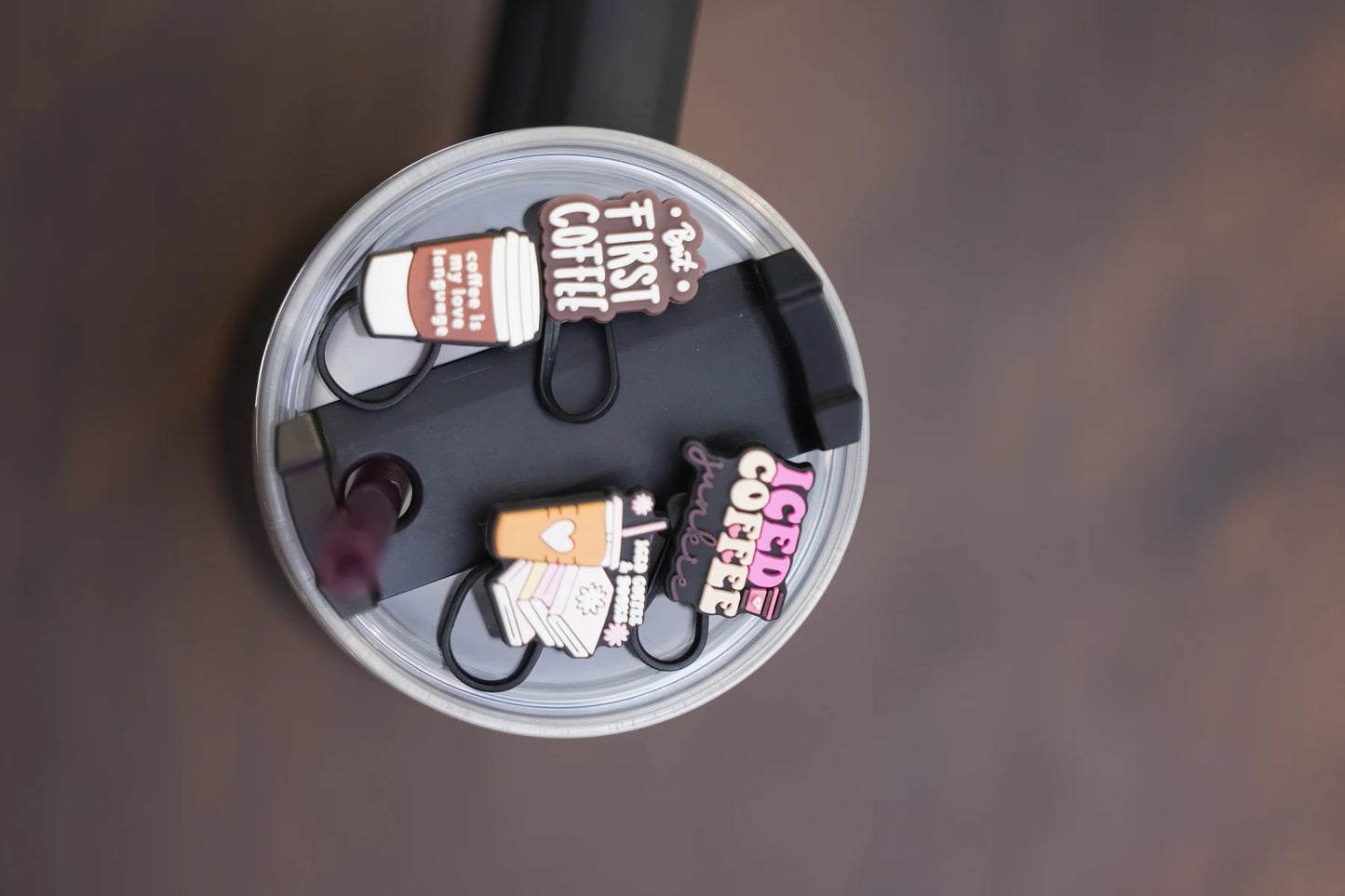 Coffee Lovers Straw Charm Set