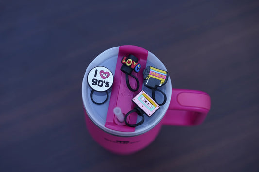 Retro Throwback 90’s Straw Charm Collection