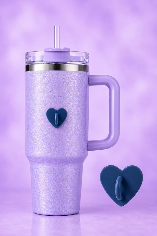 Cool Blue Heart Water Bottle Hookie