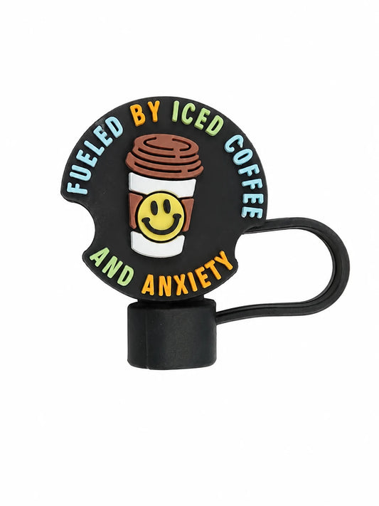 Fueled by Iced Coffee Straw Charm