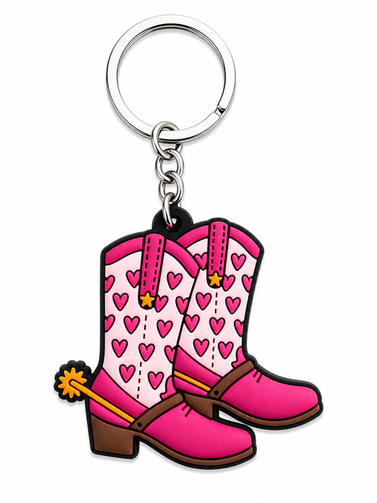 Heartbreaker Boots Rubber Charm – Pink Rodeo Edition