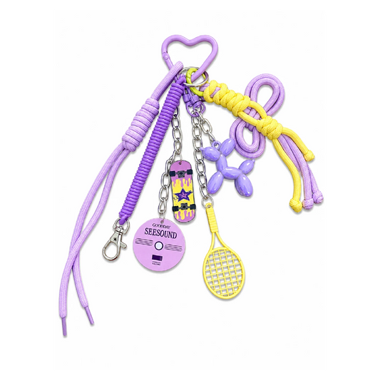 💜 Lavender Rush Drop – Balloon Dog Bag Charm