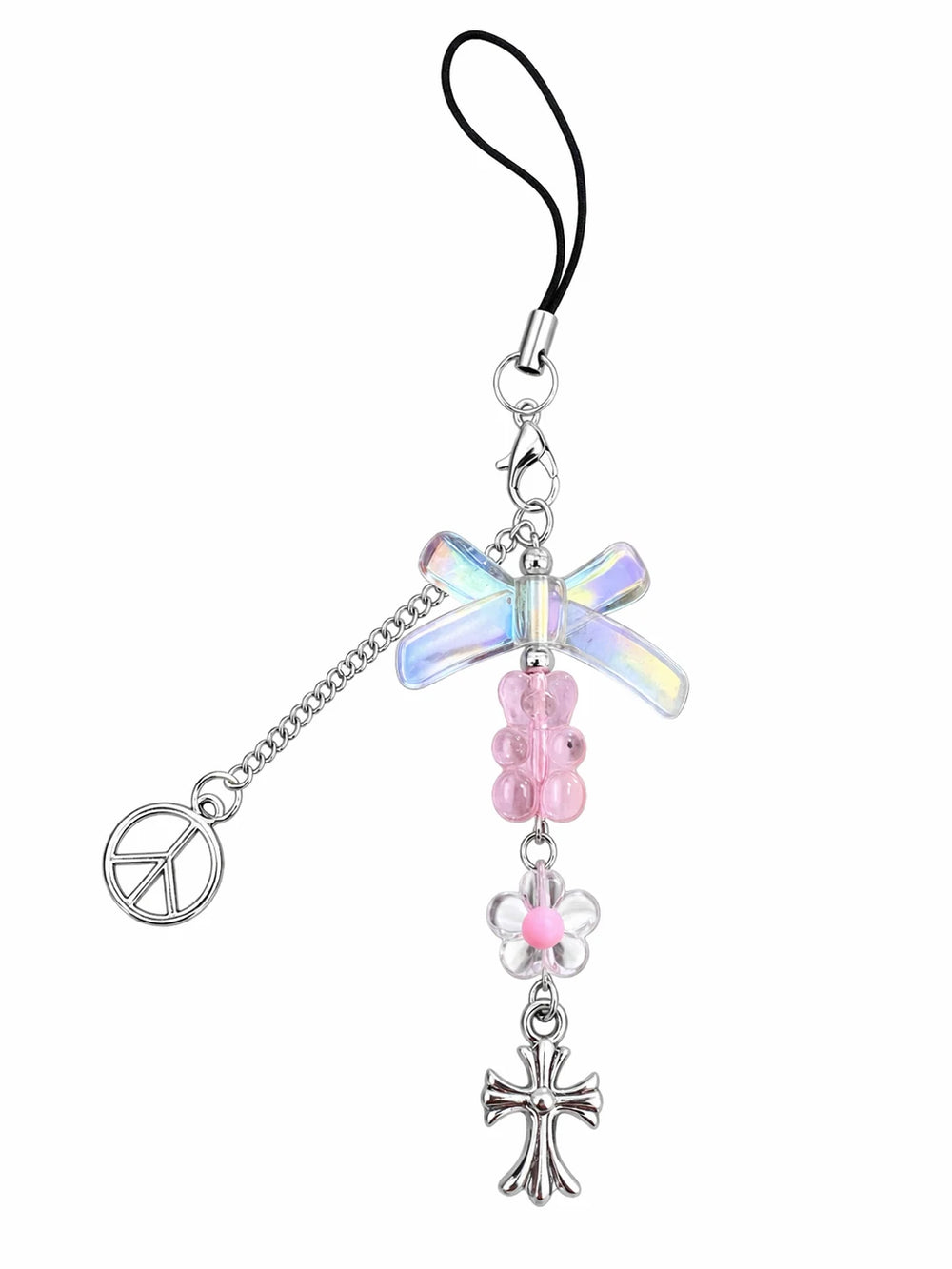 Peace Bow Water Bottle Charm