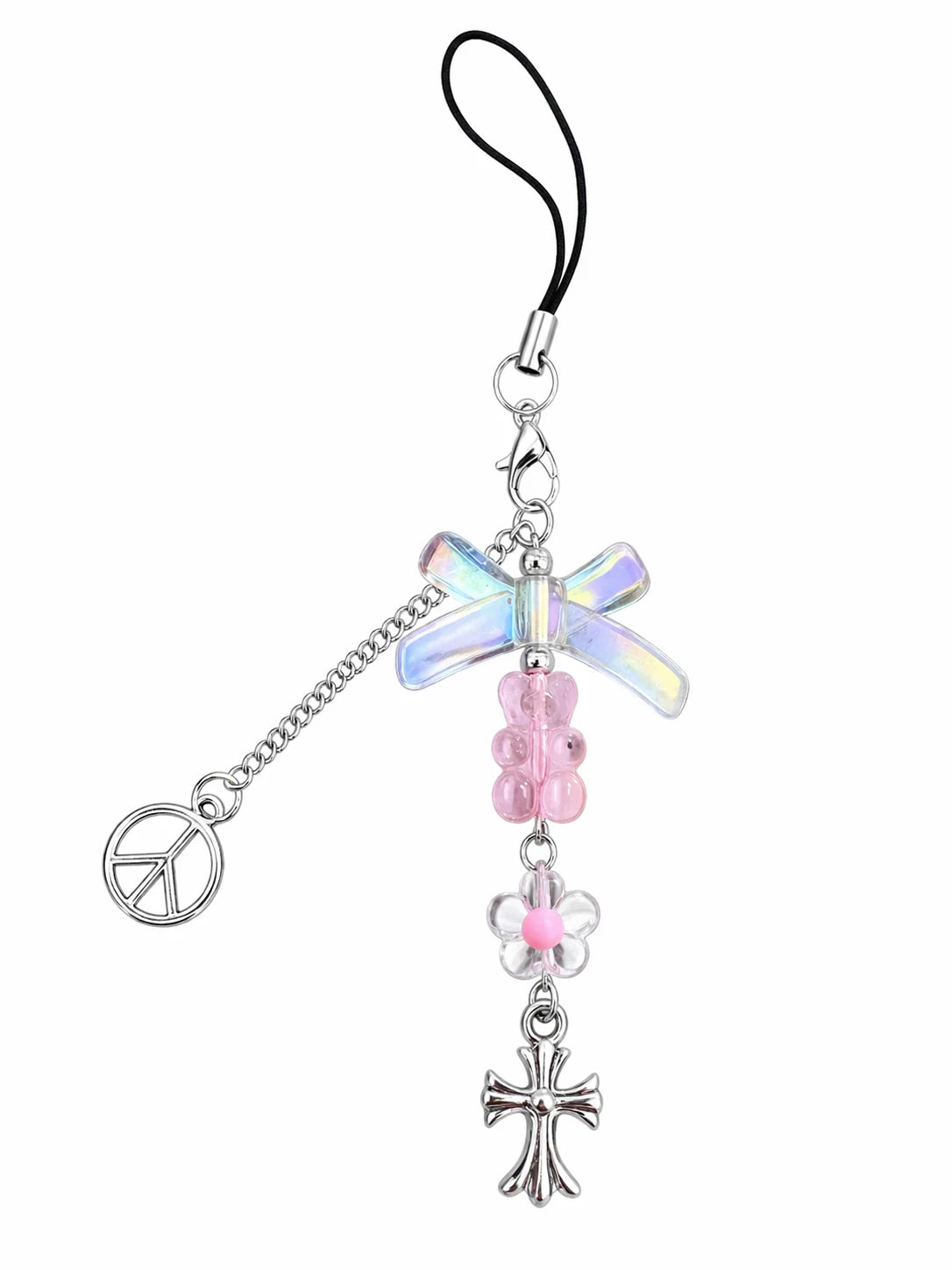 Peace Bow Water Bottle Charm