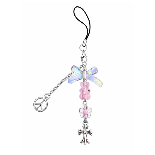 Peace Bow Water Bottle Charm