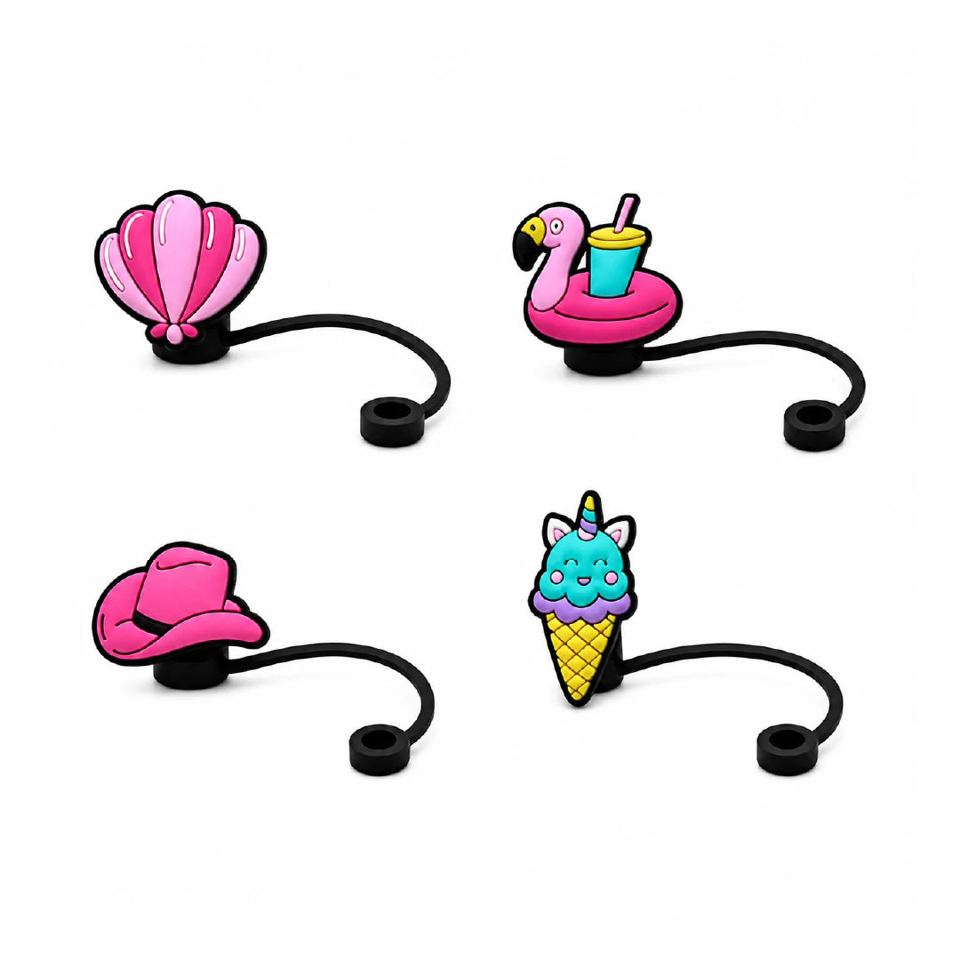 Poolside Fun Straw Charm Collection