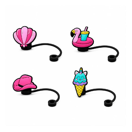 Poolside Fun Straw Charm Collection