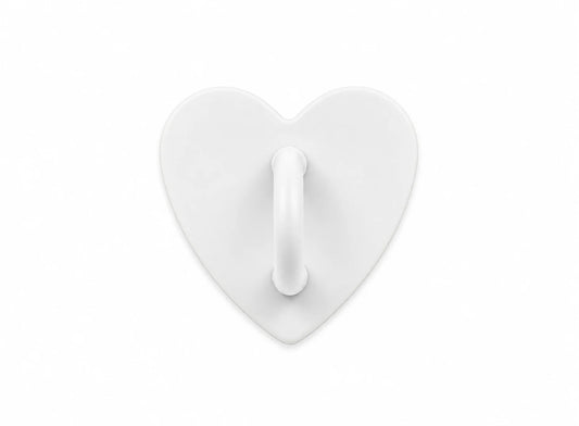 Pure White Heart Water Bottle Hookie