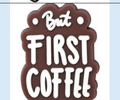 But First Coffee Straw Charm