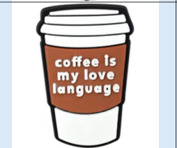 Coffee Is My Love Language Straw Charm