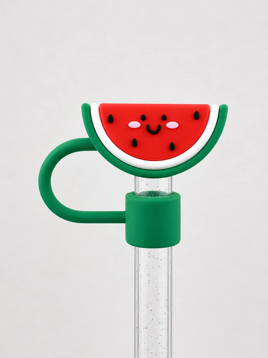 Smiley Watermelon Straw Charm