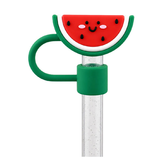 Smiley Watermelon Straw Charm