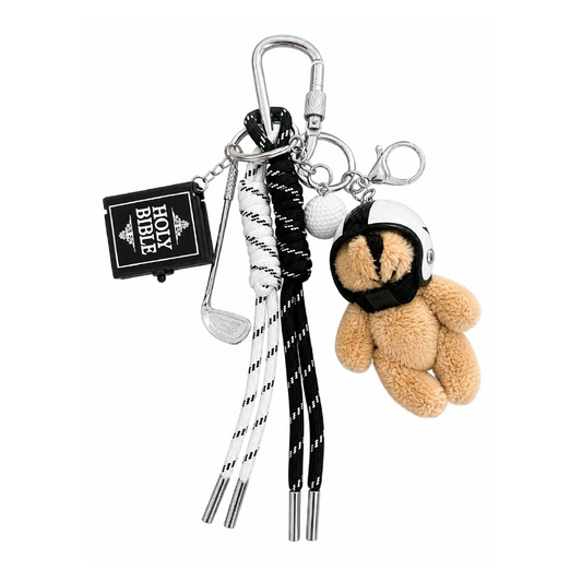 ✨ Metro Muse Drop – Teddy Bear Bag Charm