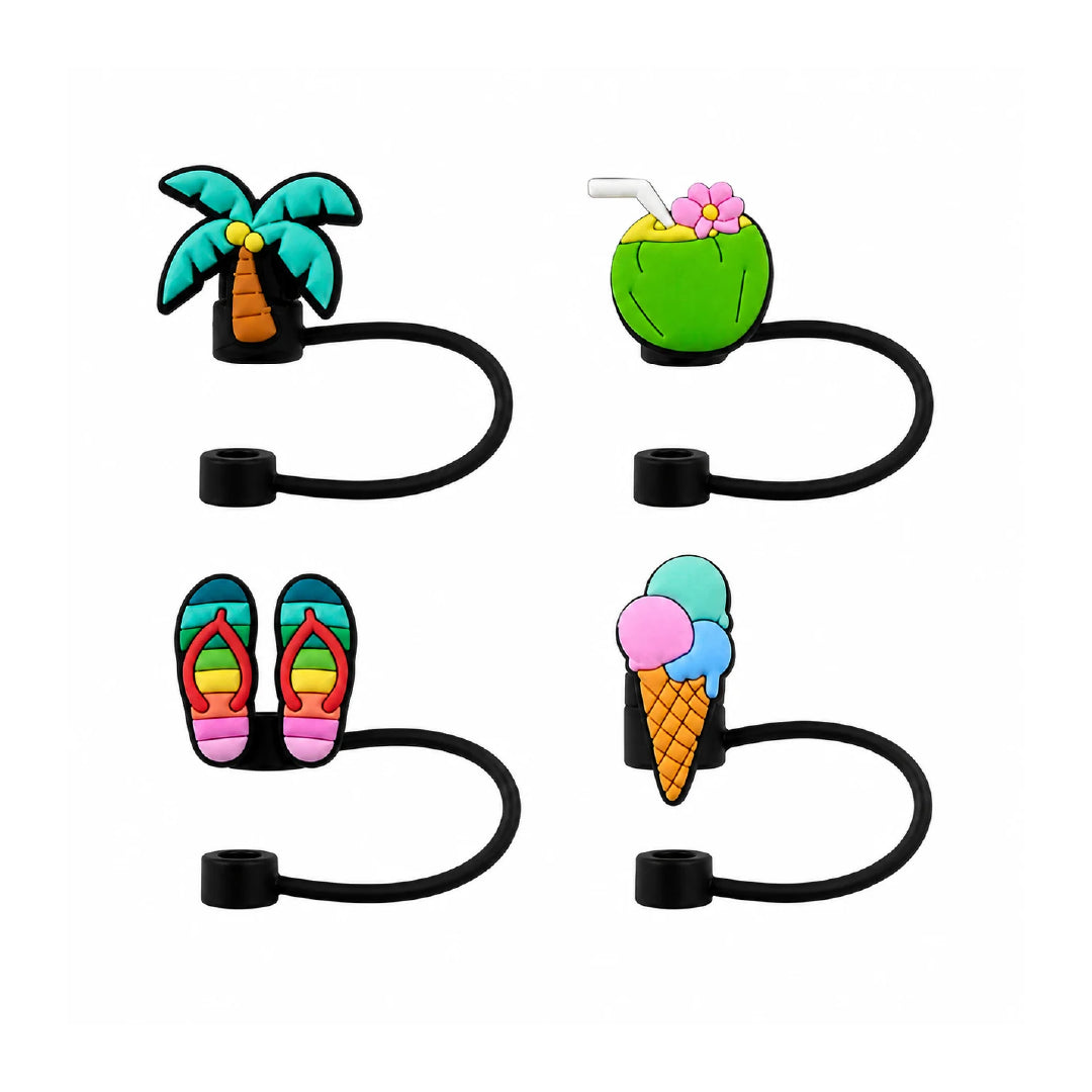 Tropical Daydream Straw Charm Collection