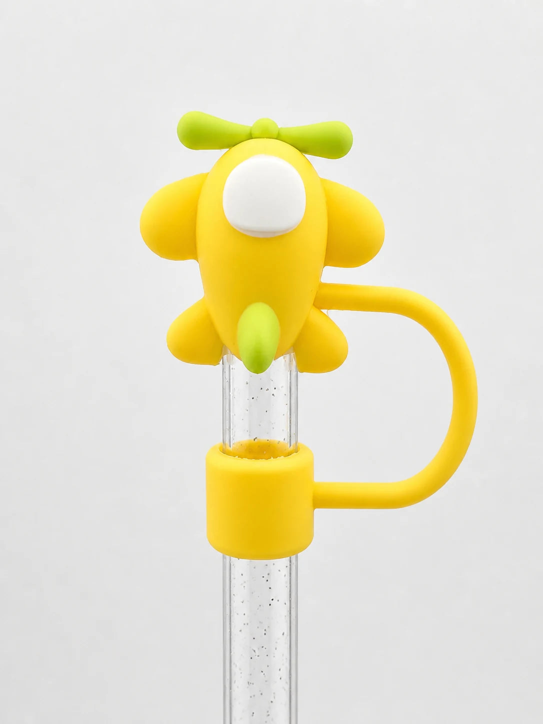Yellow Puppy Straw Charm