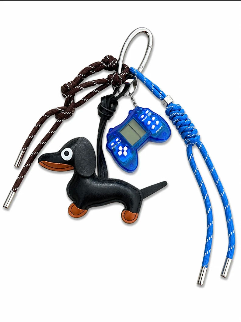🎮 Game On Drop – Dachshund Bag Charm