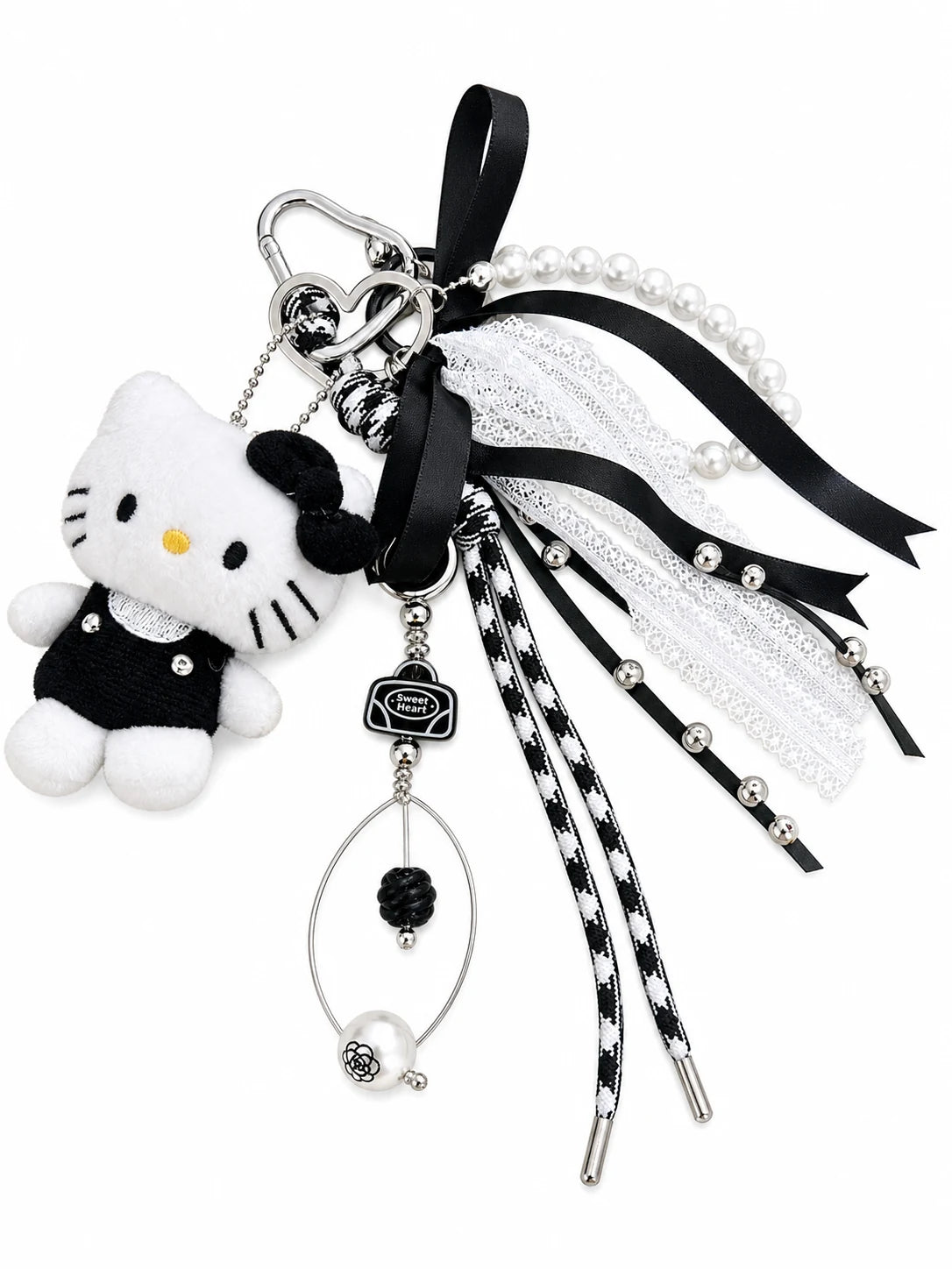 🖤 Soft Goth Drop – Kitty Bag Charm