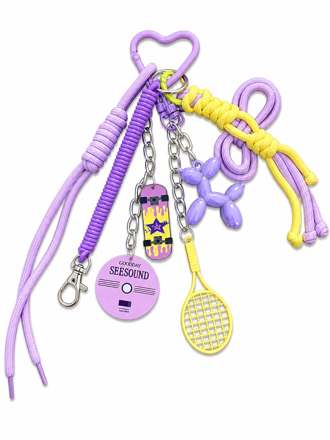 💜 Lavender Rush Drop – Balloon Dog Bag Charm