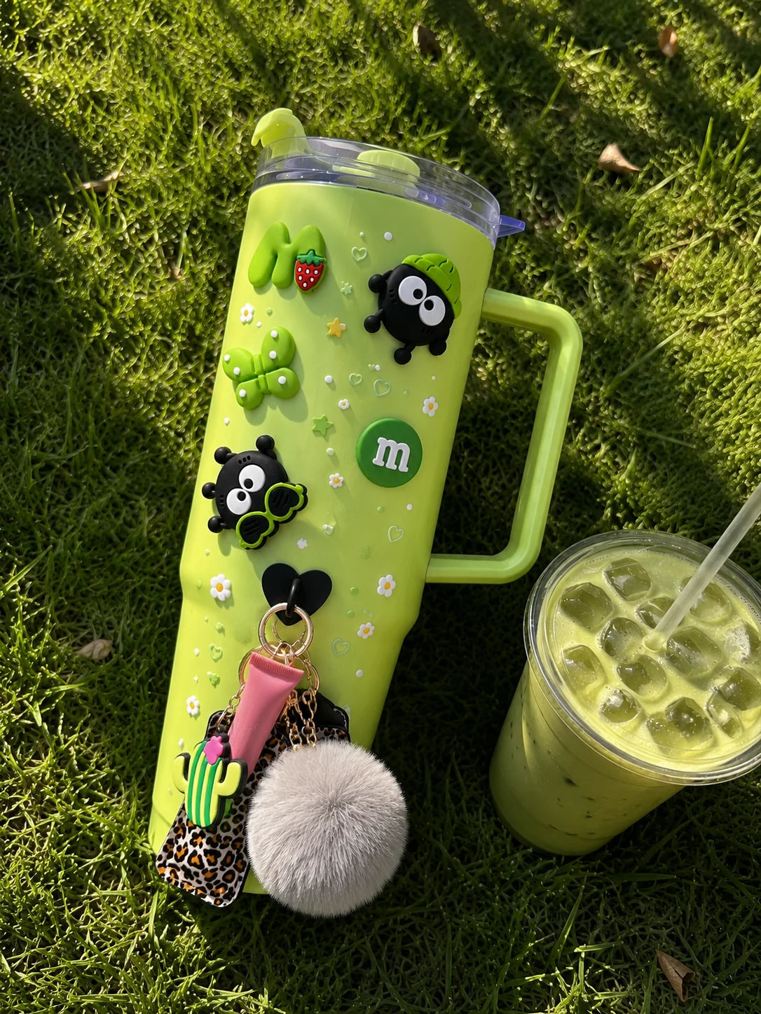 Matcha Mood 3D Water Bottle Stickers – Kawaii Pop Edition