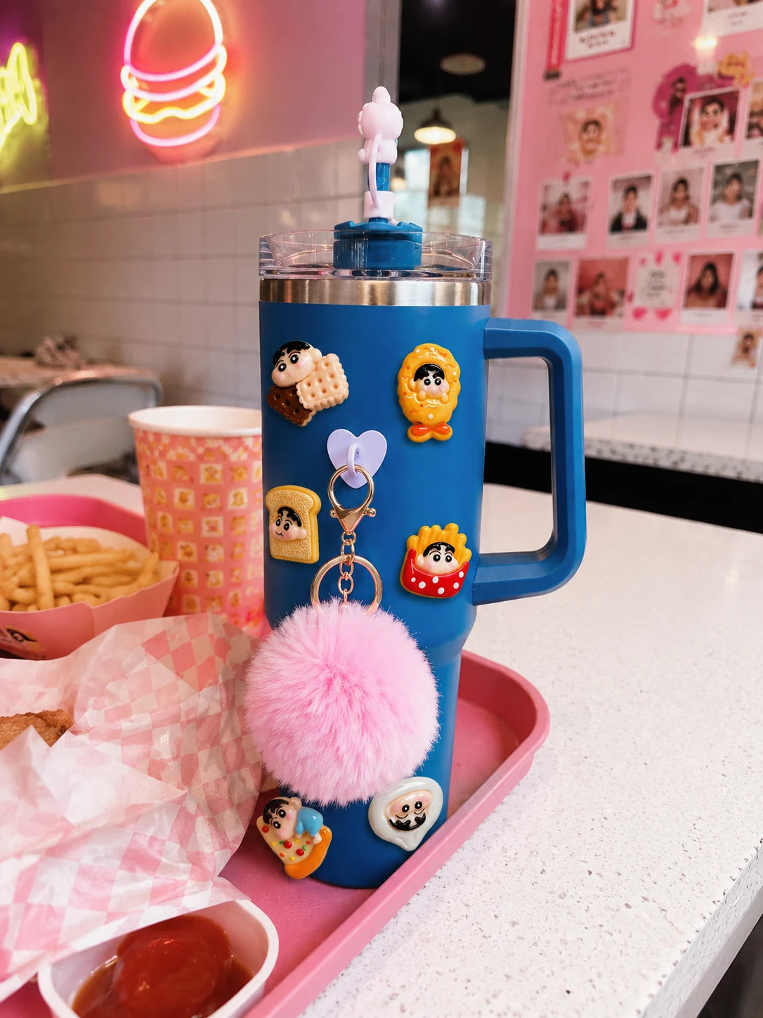 Snacky Squad 3D Water Bottle Stickers – Kawaii Pop Edition