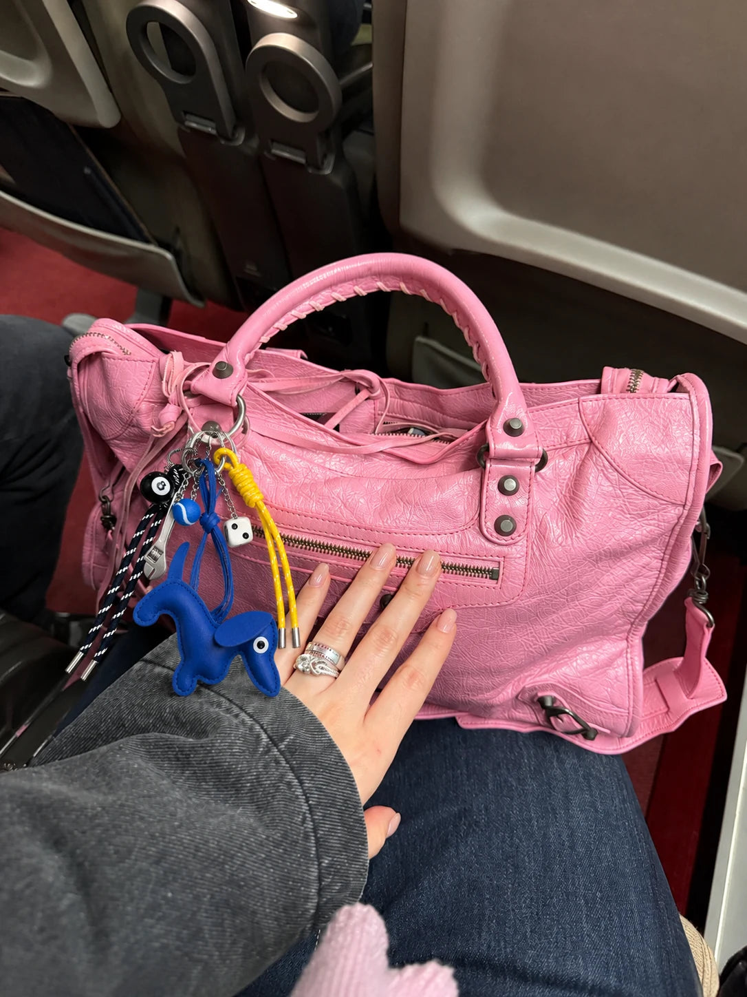 🐶 Blue Mood Drop – Dachshund Bag Charm