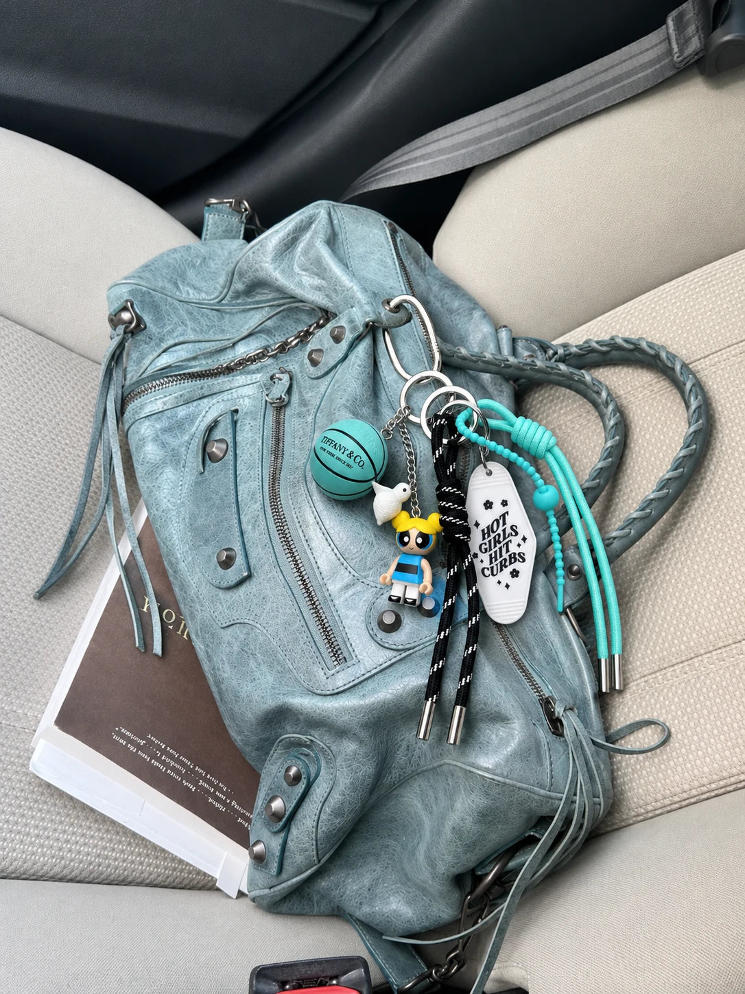 🩵 Hot Girl Summer Drop – Aqua Bag Charm