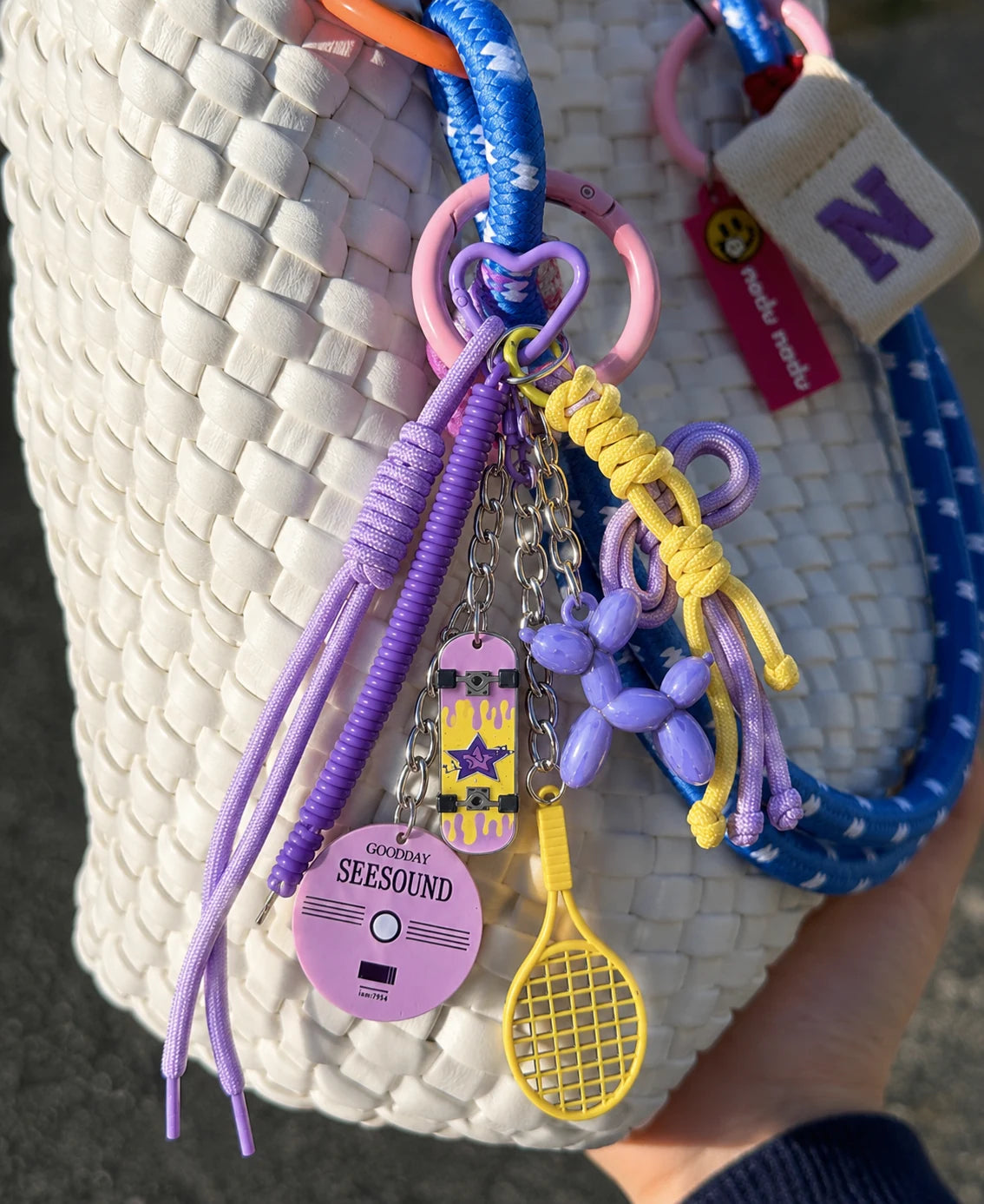 💜 Lavender Rush Drop – Balloon Dog Bag Charm