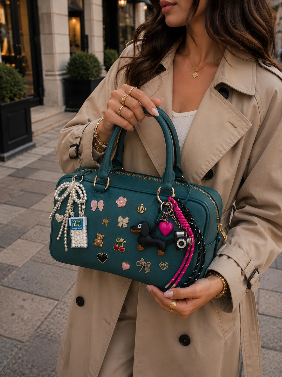 📷 Photo Dump Drop – Dachshund Bag Charm