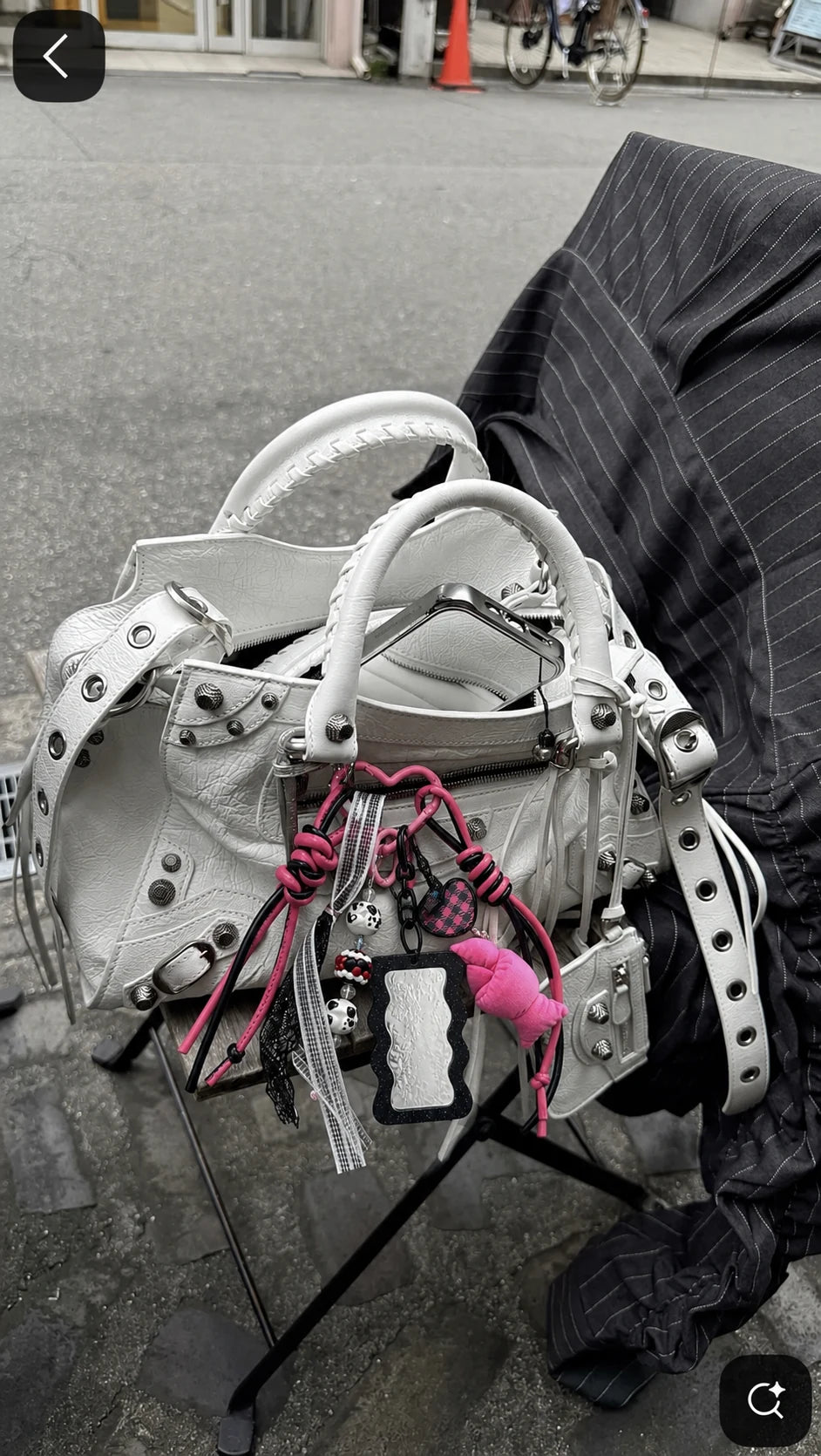 🖤 Pink Rebel Drop – Croissant Bag Charm