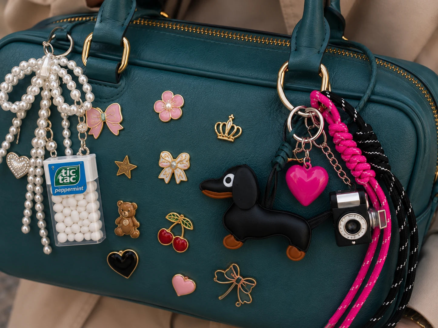 📷 Photo Dump Drop – Dachshund Bag Charm
